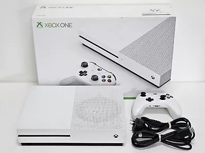 Microsoft Xbox One S 500GB White Complete In Box - 1681 - Tested + Free Postage  • $249.95