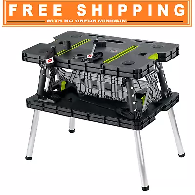 Keter Folding Work Table With Two Adjustable Clamps • $147.02