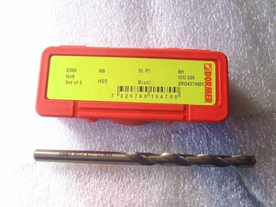 £16.50 • Buy DORMER E500 M6 X 1.00 HSS TAP SET  WITH 5mm A777 DRILL BIT