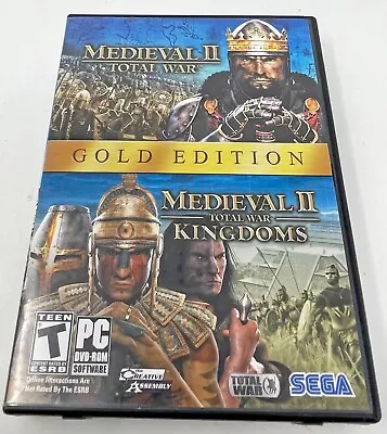 Medieval II Gold Edition (Total War Total War Kingdoms)  PC DVD 2 Discs Sega • $17.95