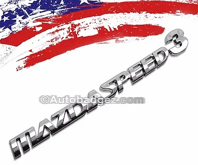 1 - NEW 3D MAZDASPEED Chrome Badge Emblem Mazda 2 3 5 6 RX7 RX8 MAZDASPEED3 CH • $13.99