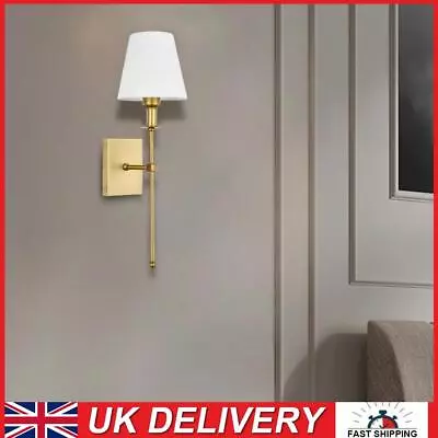 2Pcs Simple Bedroom Lamp Single Head Elegant Wall Lantern For Hotel Living Room • £39.09