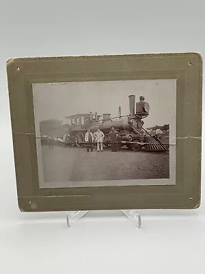 Antique 1880’s Steam Locomotive Cabinet Card Phot By Frank Spencer Has Crease. • $29.95