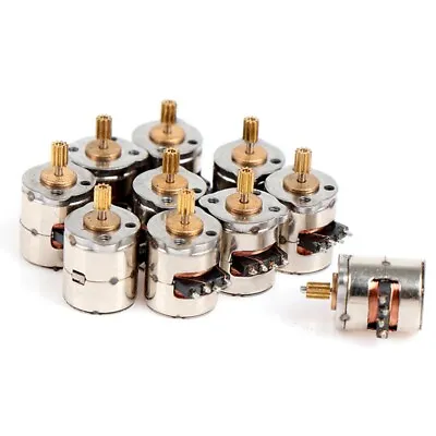 10Pcs/Pack Mini 2-Phase 4-Wire Stepper Motor Miniature Stepper With Gear Smallh • $5.99