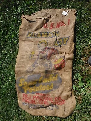 Klamath Boy Sand Lake Potatoes Burlap Bag~t&j Packing Co.malinore. 97632 #7 • $10