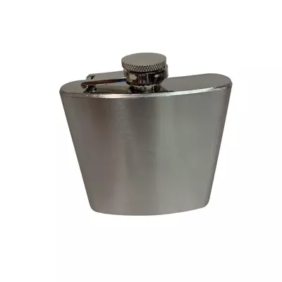 New Stainless Steel 6 Oz Ounce Flask Silver Color • $12