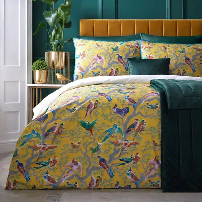 Laurence Llewelyn Bowen Birdity Absurdity 200 TC 100% Cotton Duvet Cover Set • £47.49