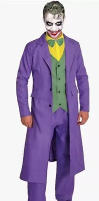 Ciao Men’s The Dark Knight Joker Fancy Dress Costume Purple Large NEW RRP £39 • £19.99