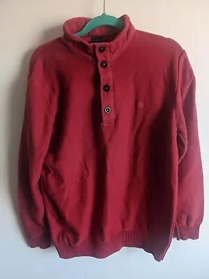 Saint James Jumper Mens Medium Nautical Red Made In France Cotton  • £35