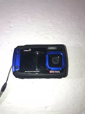 Ivation Shockproof 20MP Megapixel BLUE Underwater Waterproof Camera Works • $49.99