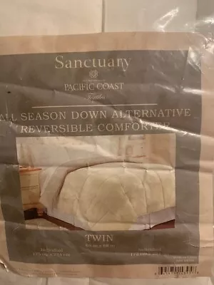 Sanctuary/pacific Coast Textiles Reversible Comforter/twin/ivory/brand New • $39