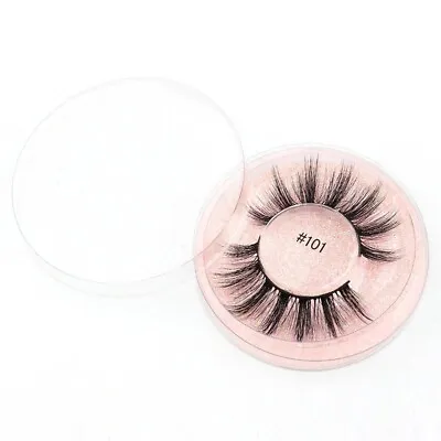£2.99 • Buy 1 Pair Fake Eyelashes Natural Reusable Self-adhesive False Eyelashes 3D Mink