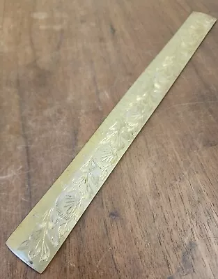 Engraved Ornate BRASS 12  Ruler VTG  • $24.99