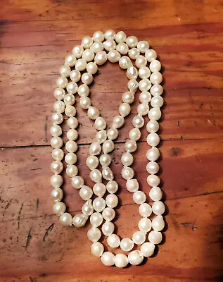 Gorgeous Vintage Strand Of Salt Water Baroque Pearls 30 Inches • $148