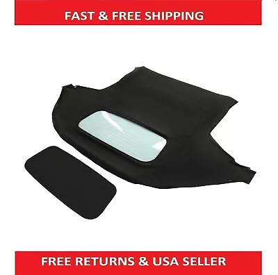 Black Convertible Soft Top W/Heated Glass Window For Mazda Miata 1990-2005 99-05 • $230.54