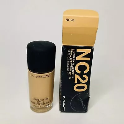 Mac Studio Fix Fluid Foundation SPF15 NC20 - Full Size 30mL / 1.0oz NIB • $34