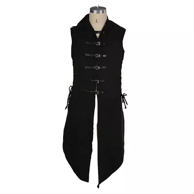 Cosplay Vintage Men Medieval Pirate Knight Costume Renaissance Vest Clothes New • $29.88