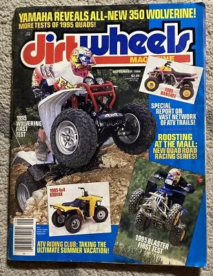 Dirt Wheels Magazine September 1994 Yamaha ATV Riding Quads Racing Advertisement • $38