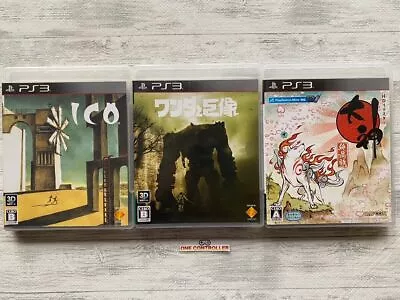 SONY PS3  ICO & Wanda And Colossus & Okami Zekkei Ban HD Edition Set From Japan • $65.42