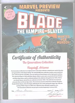 Marvel Preview #3 (Blade The Vampire-Slayer) Marvel Comics VF/NM {Generations} • $21.50