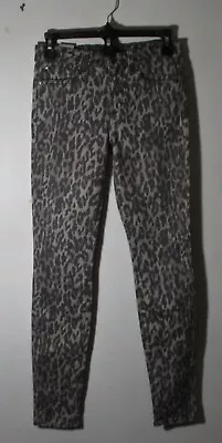 Women's ELSE Gray Leopard  Skinny  Denim Jeans Size 26 NWOT • $14.40