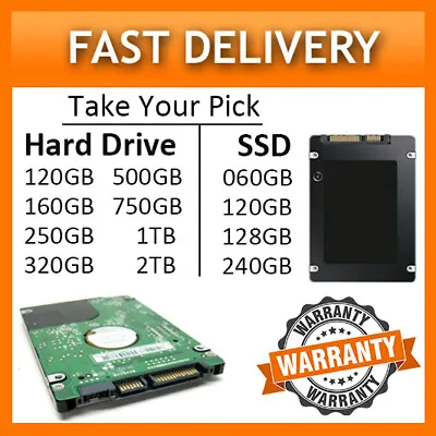 £40.95 • Buy 2.5 Internal Hard Drive/SSD Drive XBOX 360, XBOX 360 Slim, XBOX One, XBOX One X