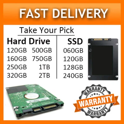 £40.95 • Buy 2.5 Internal Hard Drive/SSD Drive XBOX 360, XBOX 360 Slim, XBOX One, XBOX One X