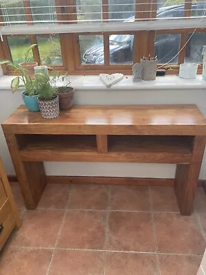 Solid Mango Wood Console Table • £90