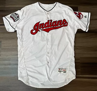 ANDREW MILLER JERSEY WORLD SERIES MENS Cleveland Indians Majestic 48 Baseball • $150