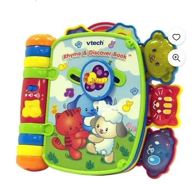VTech Rhyme And Discover Book Kids Ages 6-36 M Learning Nursery Rhymes  Lights • $19.65