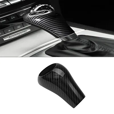 For Mercedes-Benz W204 C E G GLS Class Carbon Fiber Gear Shift Knob Cover Trim • $9.60