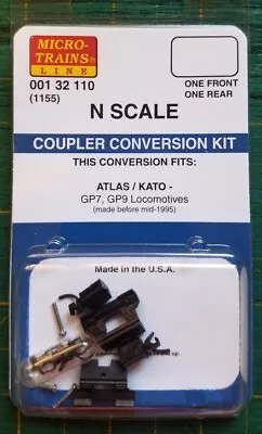 N Micro Trains 001 32 110 Coupler Conversion Kit 1155 ATLAS/KATO GP7 GP9  Loco • $21