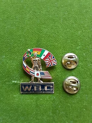  VINTAGE World Boxing Councils International WBC Lapel Pin NEW OLD STOCK1.5 X 1  • $14.95