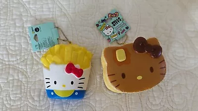 Sanrio Hello Kitty And Friends Squishy Key Chain 2018 French Fries & Pancake Lot • $13.99