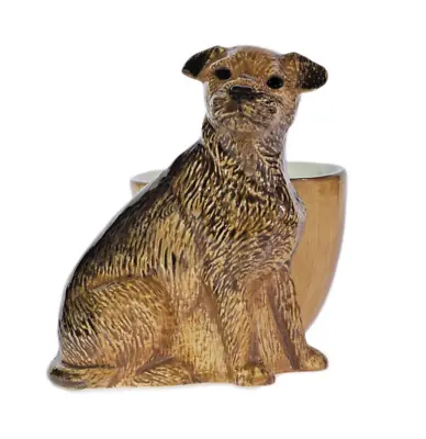 Quail Ceramics    Egg Cup With Border Terrier • £19.50