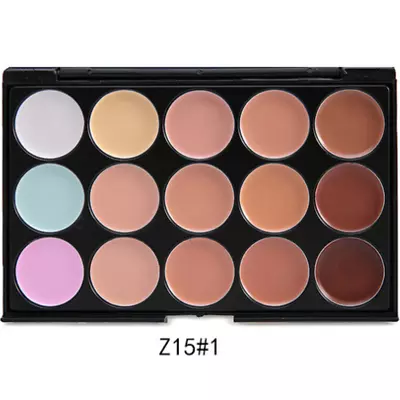 15 Colours Cream Concealer Corrector Foundation Face Contour Highlighter Palette • £3.49