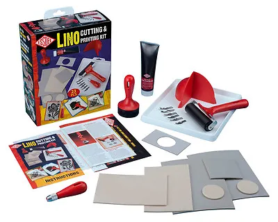 Essdee Lino Cutting And Printing Kit 23 Pcs W/ Tools Stamps Ink • £33.95