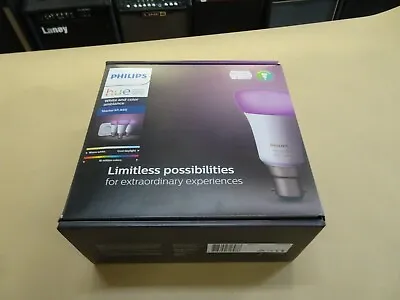 $260 • Buy Philips Hue B22 A60 Colour Bluetooth Starter Kit