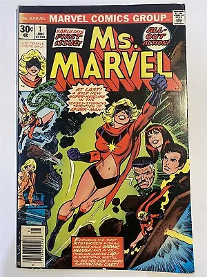 MS. MARVEL #1 Carol Danvers CENTS Marvel Comics 1977 VF- • £39.95