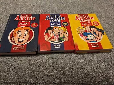 Best Of Archie Comics Deluxe Edition Set Graphic Novels Books 1-3 • $45.99