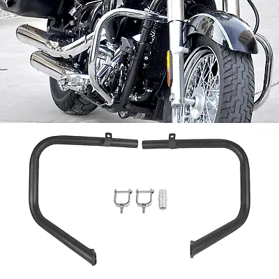 Black Crash Bars Engine Guards For Kawasaki Vulcan VN900 Classic/LT 2006-2023 • $155