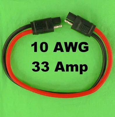 $11.99 • Buy 12V SAE #10 AWG Quick Connect Disconnect Electrical Cable Harness Battery Wire