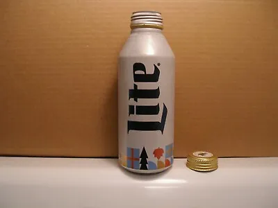 MILLER LITE Miller Brewing 2021 Christmas Bottle 16 Oz Twist Off Cap   • $1.50
