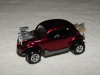 Vintage Johnny Lightning Topper BUG BOMB VW Beetle  - Dark Red - 1970 • $49.75