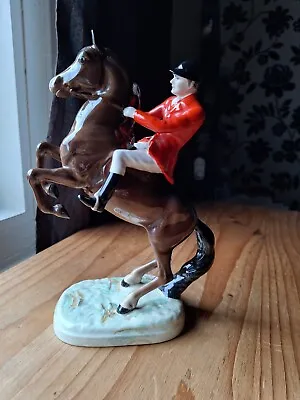 Beautiful Example Beswick Rearing Huntsmans Horse & Rider Model Number 868 • £64.99