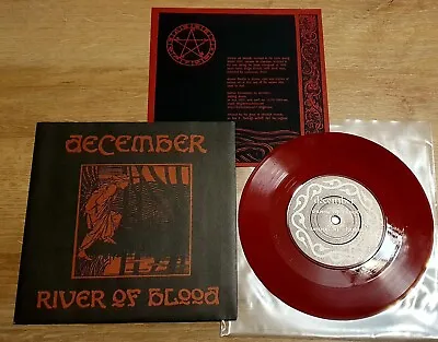December - River Of Blood - 7  Vinyl Record Red • £3.33