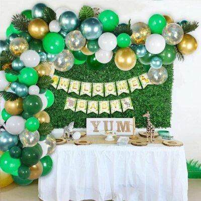 $14.99 • Buy Jungle Safari Balloon Garland Birthday Baby Shower Party Decor Balloons Arch Kit