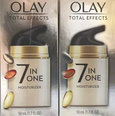 TWO Olay Total Effects 7 In One Moisturizer 1.7oz / 50mL SLIGHT BOX WEAR • $23.99