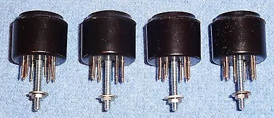 4 NOS 9-Pin Miniature Vacuum Tube Socket Savers With Long Mounting Hardware • $33.95