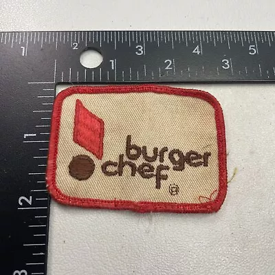 VINTAGE BURGER CHEF Advertising Patch (indianapolis Fast Food Restaurant) 21X2 • $16.95